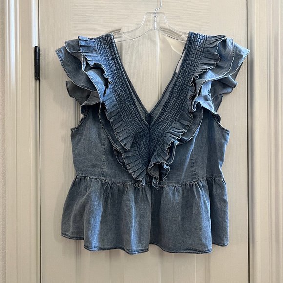 Anthropologie Denim Top - Picture 1 of 5
